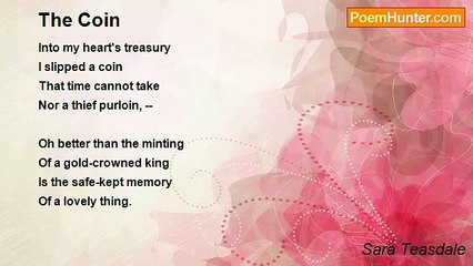 Sara Teasdale - The Coin
