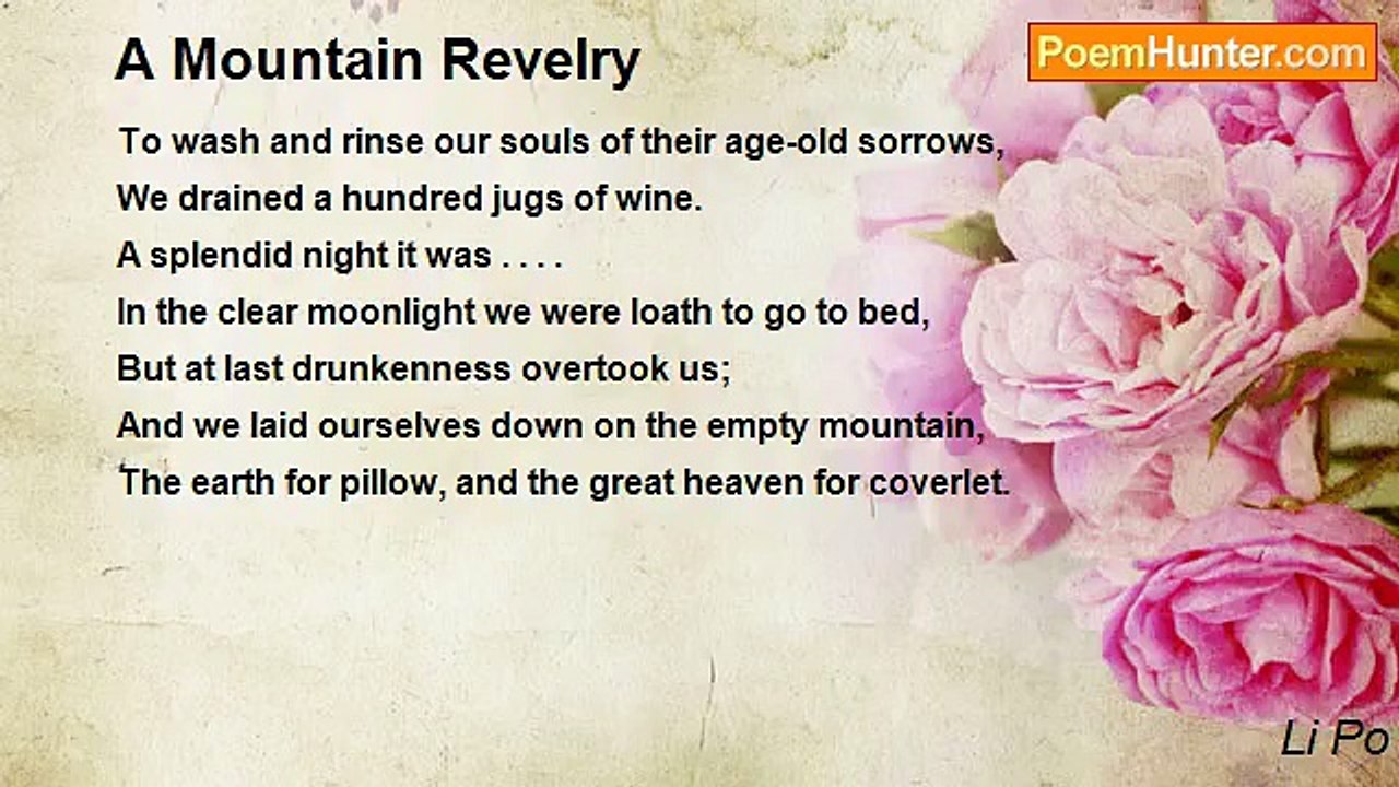 Li Po - A Mountain Revelry