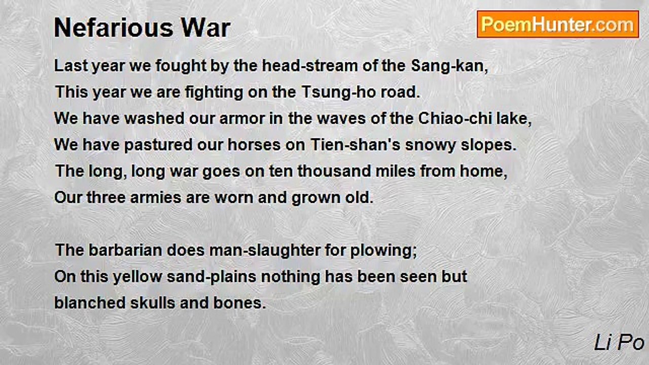 Li Po - Nefarious War