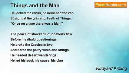 Rudyard Kipling - Things and the Man