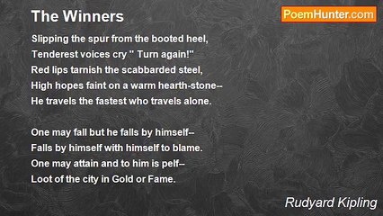 Rudyard Kipling - The Winners