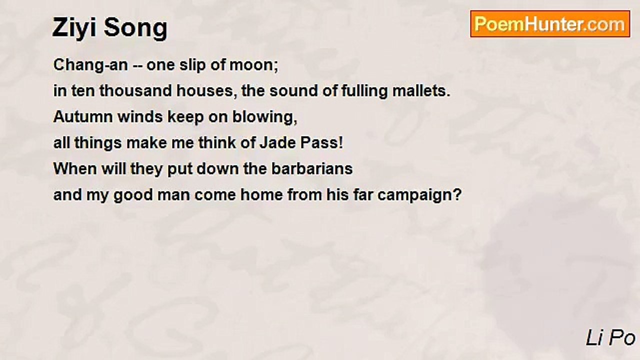Li Po - Ziyi Song