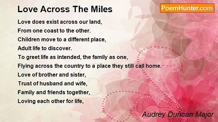 Audrey Duncan Major - Love Across The Miles