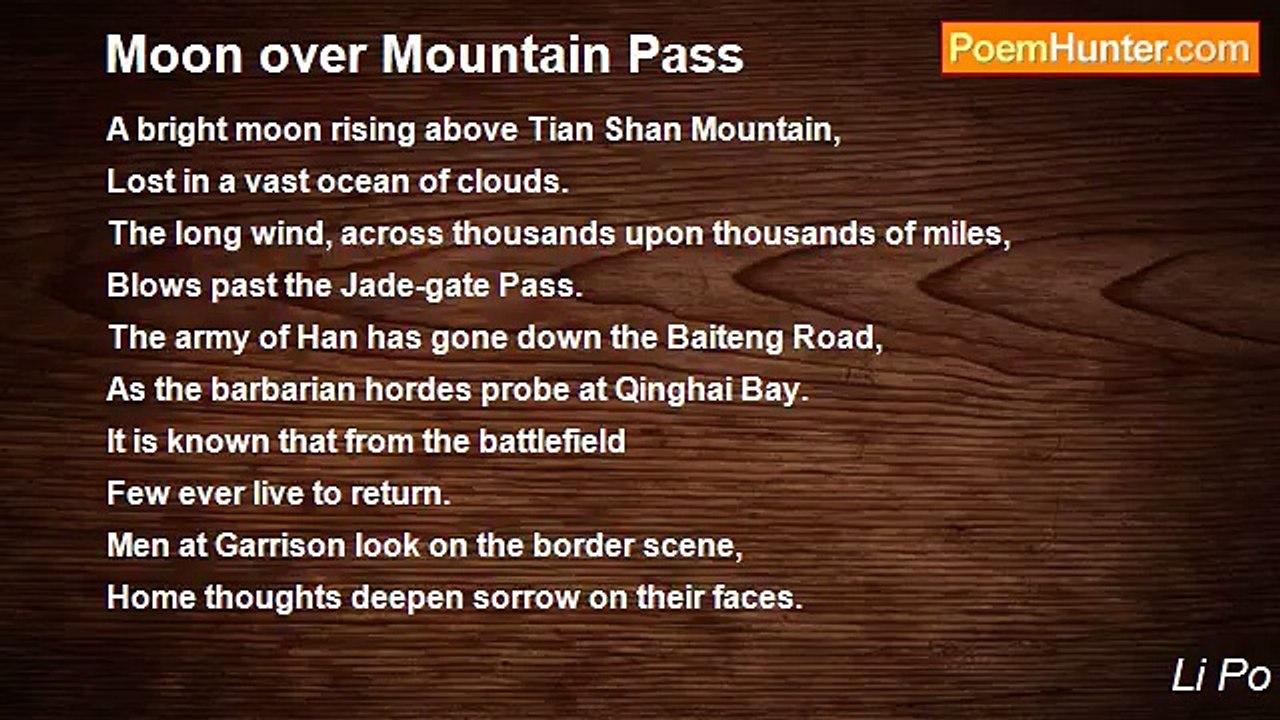 Li Po - Moon over Mountain Pass