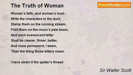 Sir Walter Scott - The Truth of Woman