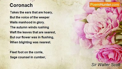 Sir Walter Scott - Coronach