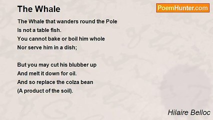 Hilaire Belloc - The Whale