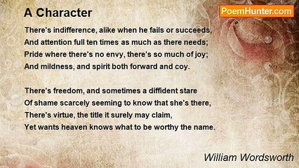 William Wordsworth - A Character