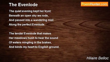 Hilaire Belloc - The Evenlode