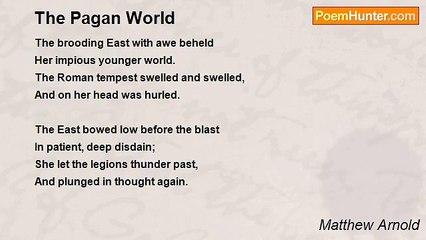 Matthew Arnold - The Pagan World