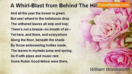William Wordsworth - A Whirl-Blast from Behind The Hill