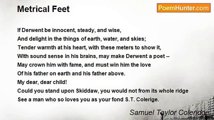 Samuel Taylor Coleridge - Metrical Feet