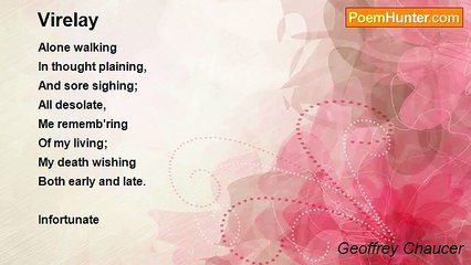 Geoffrey Chaucer - Virelay