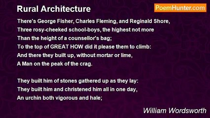 William Wordsworth - Rural Architecture