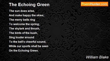 William Blake - The Echoing Green