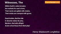 Henry Wadsworth Longfellow - Witnesses, The