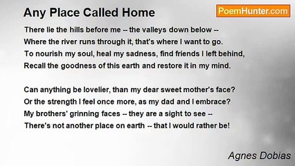 Agnes Dobias - Any Place Called Home
