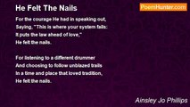 Ainsley Jo Phillips - He Felt The Nails