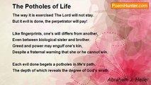 Abraham J. Heller - The Potholes of Life