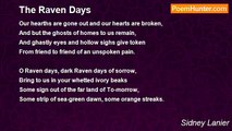 Sidney Lanier - The Raven Days
