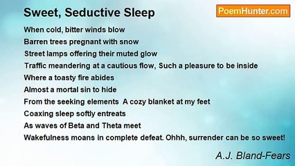 A.J. Bland-Fears - Sweet, Seductive Sleep