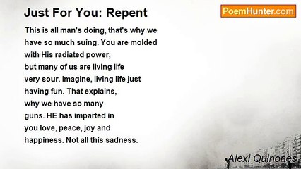 Alexi Quinones - Just For You: Repent