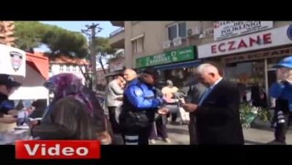 Maskot Polis Ekipleri Vatandaşı Uyardı