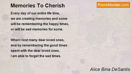 Alice Bina DeSantis - Memories To Cherish