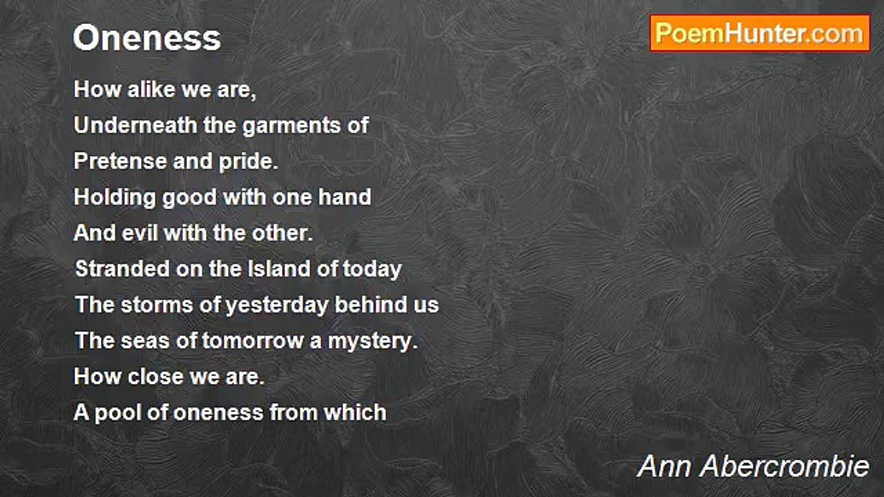 Ann Abercrombie - Oneness