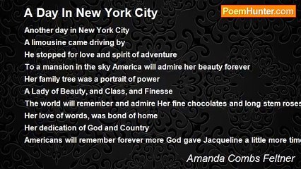 Amanda Combs Feltner - A Day In New York City