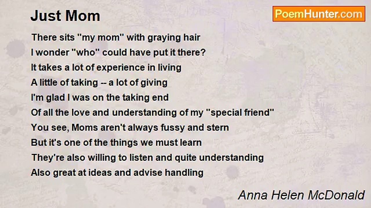 Anna Helen McDonald - Just Mom