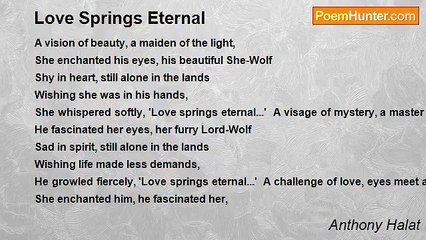 Anthony Halat - Love Springs Eternal