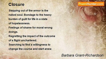Barbara Grant-Richardson - Closure