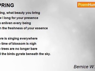 Bernice W. Wilson - SPRING