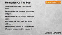 Barbara Langford - Memories Of The Past