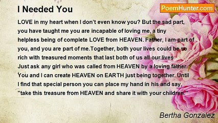 Bertha Gonzalez - I Needed You