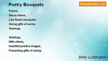 Betty Luddington - Poetry Bouquets