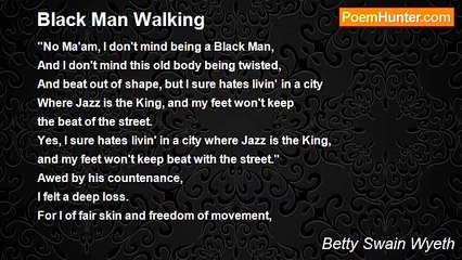 Betty Swain Wyeth - Black Man Walking