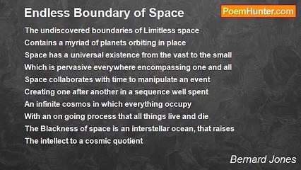 Bernard Jones - Endless Boundary of Space