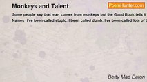 Betty Mae Eaton - Monkeys and Talent