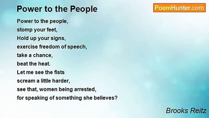 Brooks Reitz - Power to the People