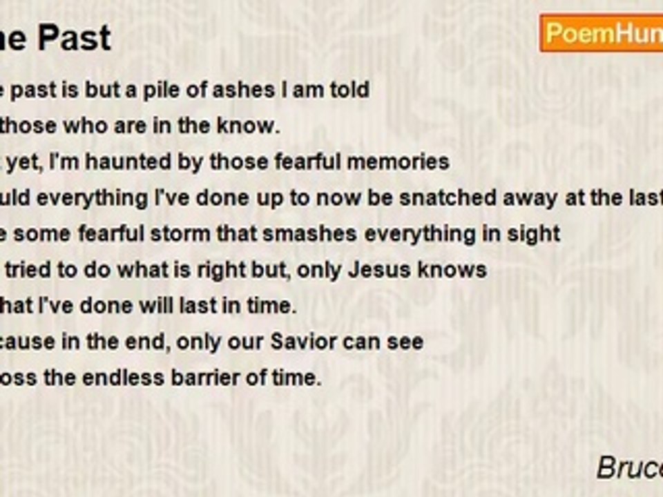 Bruce Horaz - The Past