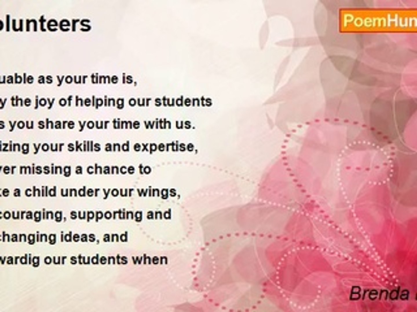 ⁣Brenda K. Gray - Volunteers