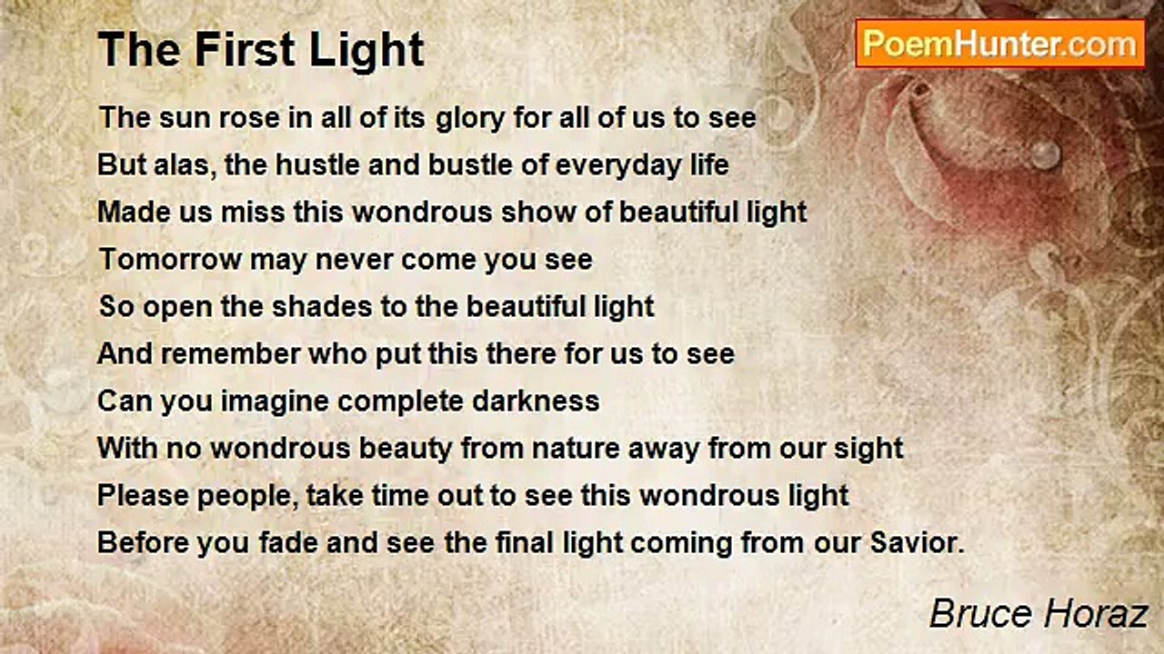 Bruce Horaz - The First Light