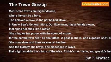 Bill T. Wallace - The Town Gossip