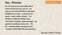Bonnie Alden Phillips - Hey - Pennies