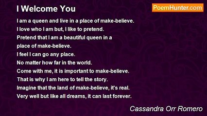 Cassandra Orr Romero - I Welcome You