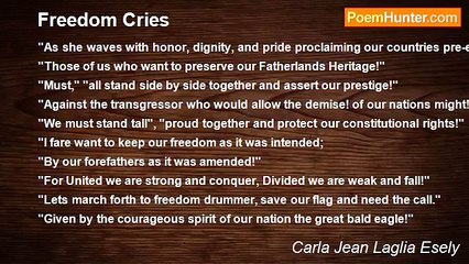 Carla Jean Laglia Esely - Freedom Cries