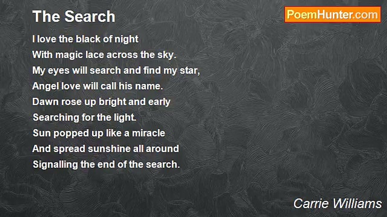 Carrie Williams - The Search