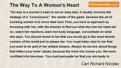 Carl Richard Nicolas - The Way To A Woman's Heart